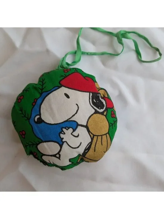 SNOOPY Christmas Ornaments VINTAGE Peanuts holiday Woodstock Charlie Brown - Picture 3 of 16
